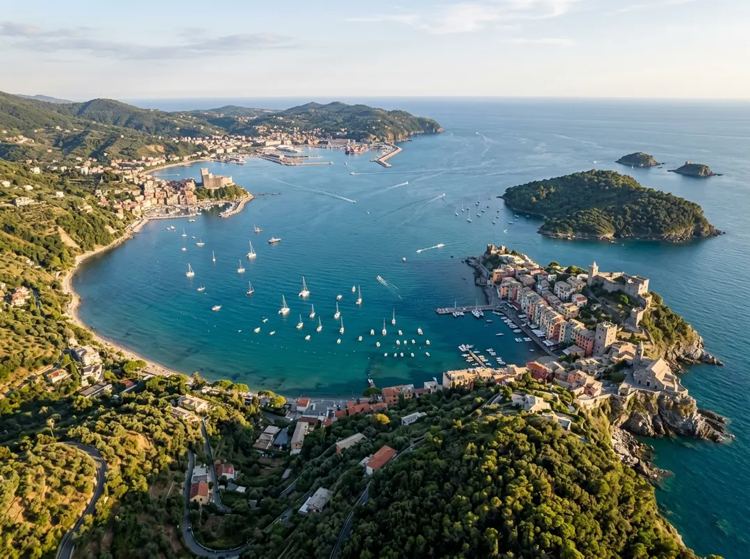 Il Golfo dei Poeti visto dall'alto